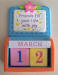 Perpetual Wooden Calendar Block