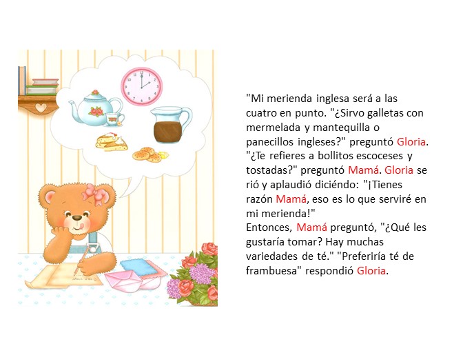My Tea Party Spanish Version Pages 1415